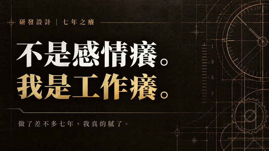 七年之癢｜不是感情癢，我是工作癢