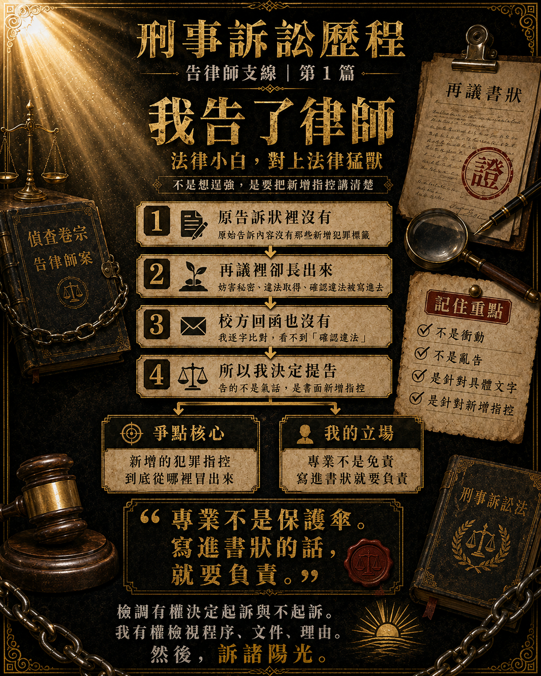 我告了律師:法律小白對上法律猛獸|上方梗圖