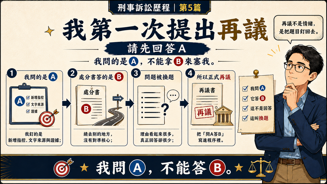 我第一次提出再議:請先回答A|結尾梗圖