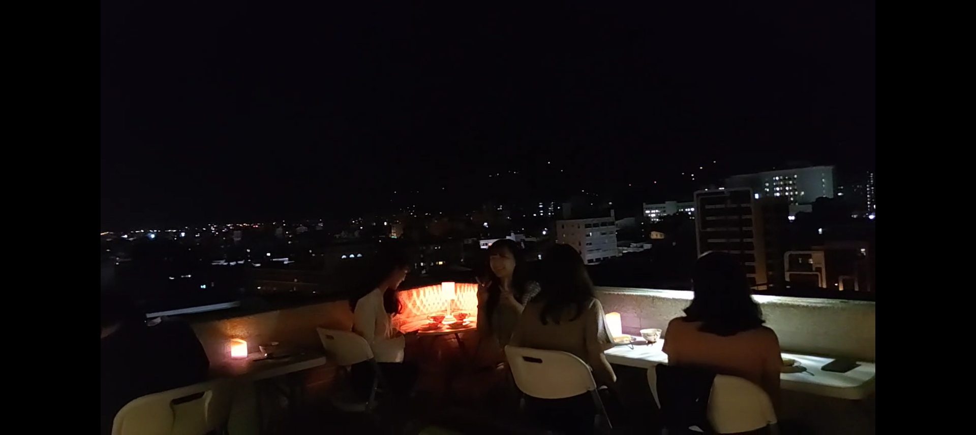 帶學生吃飯喝茶,看花蓮夜景