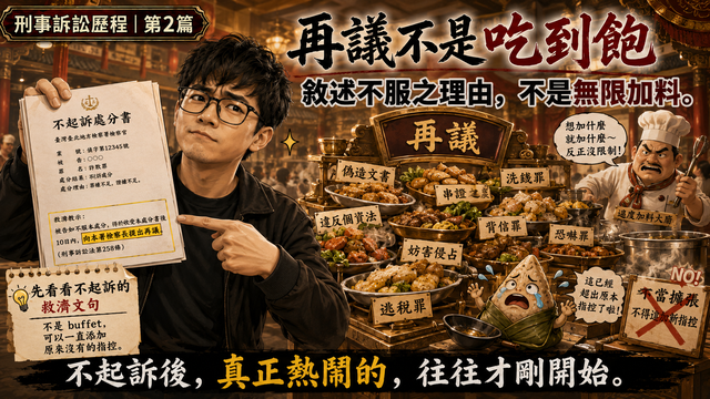 不起訴後的再議:這不是結束,而是另一條誣告線的開端