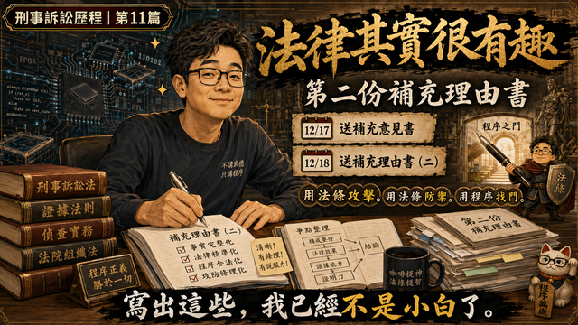 法律其實很有趣:第二份補充理由書