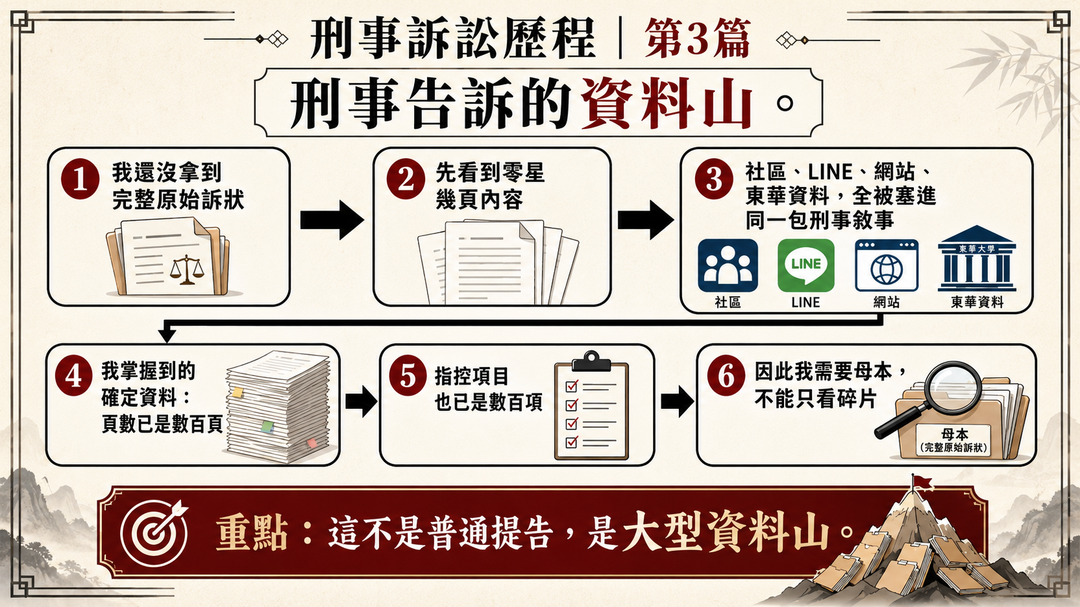 來猜猜看:這份刑事告訴,到底告了我幾件犯罪?|結尾梗圖