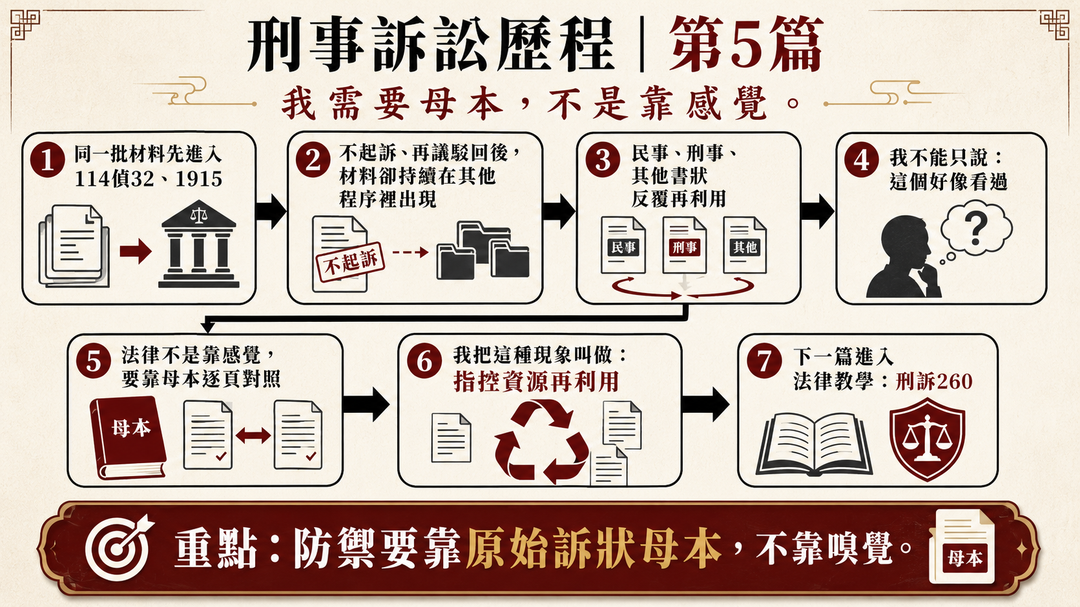 我為什麼非拿到原始訴狀不可|結尾梗圖