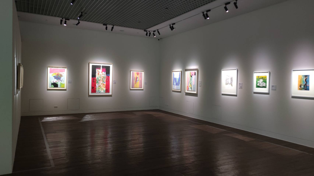 創價美術館花蓮館空蕩蕩的展場