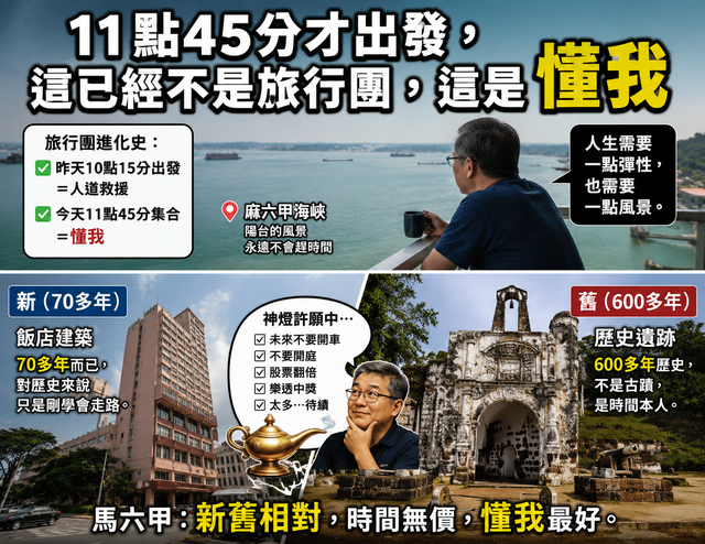 11點45分才出發,這已經不是旅行團,這是懂我