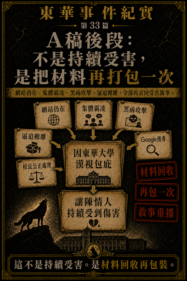 A稿後段:不是持續受害,是把材料再打包一次