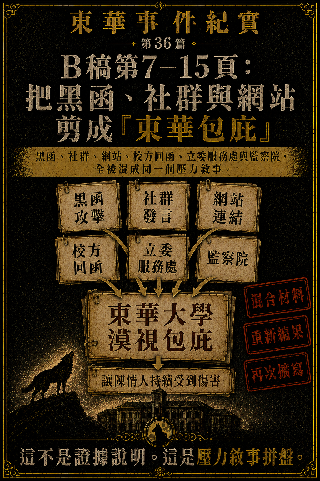 東華事件紀實第36篇梗圖