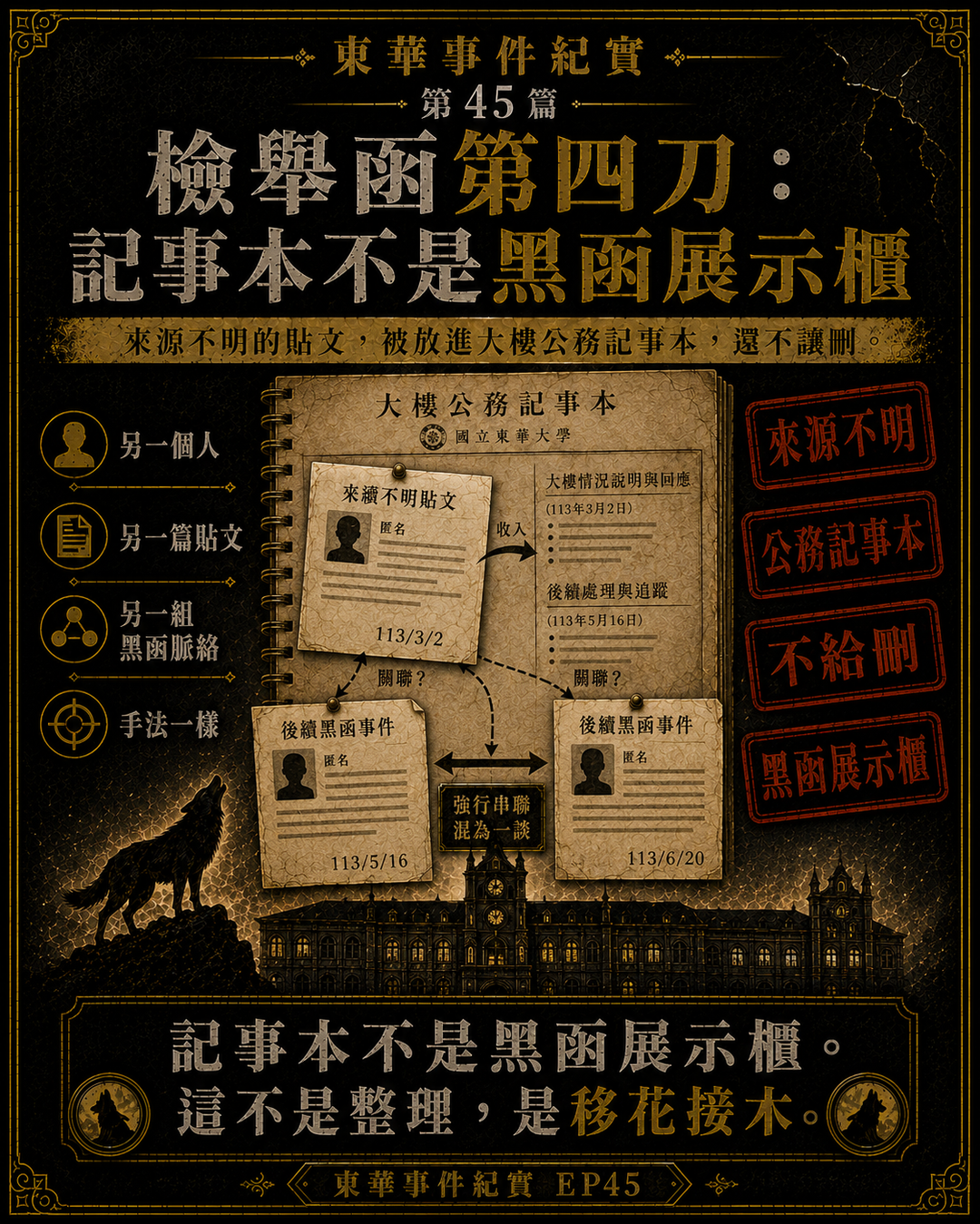 東華事件紀實第45篇梗圖