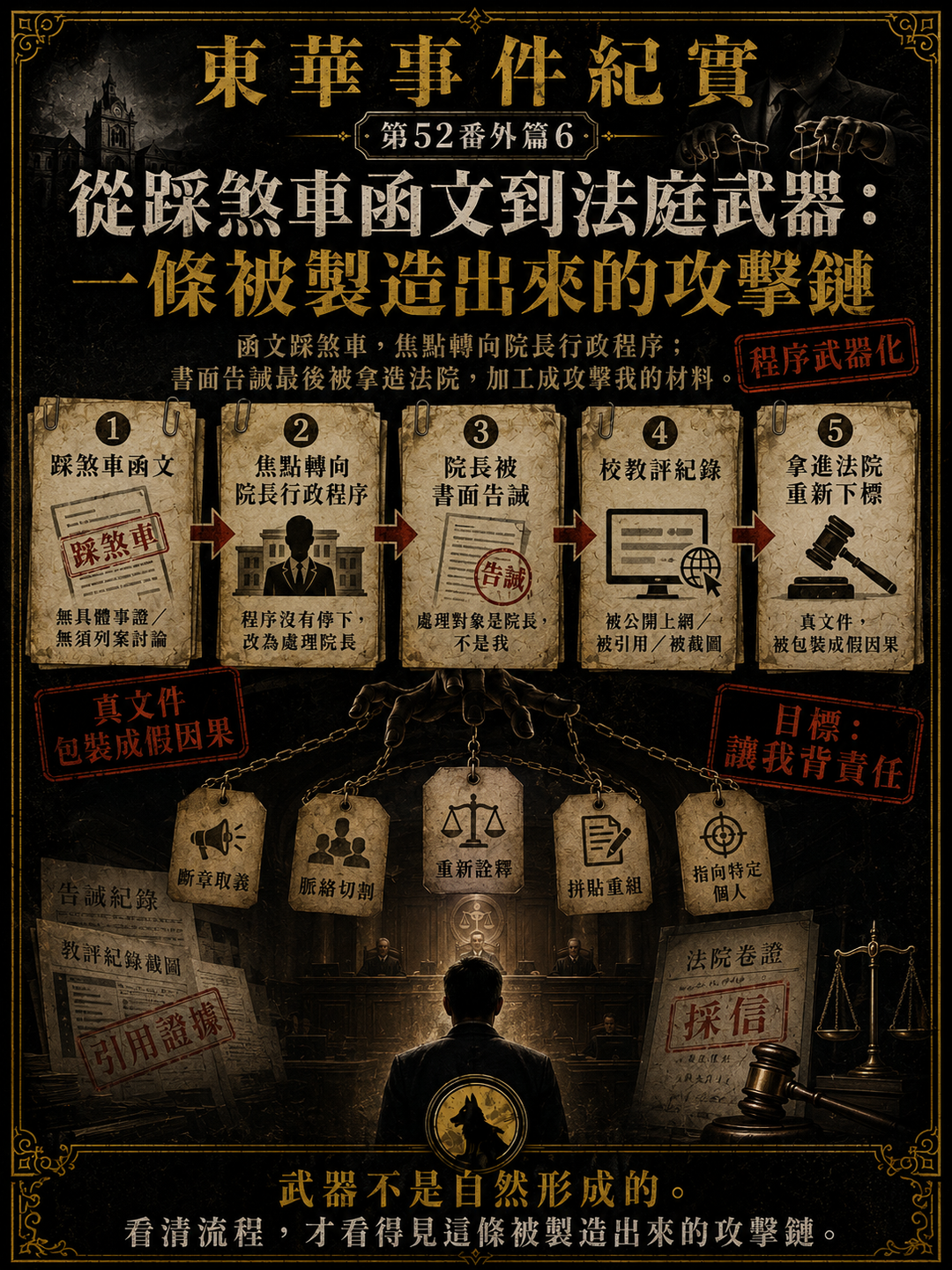 從踩煞車函文到法庭武器:一條被製造出來的攻擊鏈