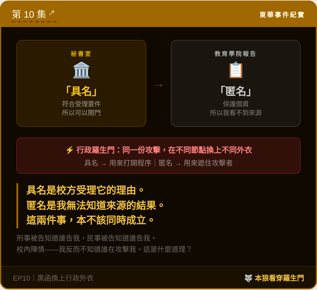 東華事件紀實第10篇結尾梗圖