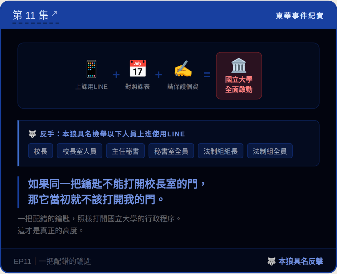 東華事件紀實第11篇結尾梗圖