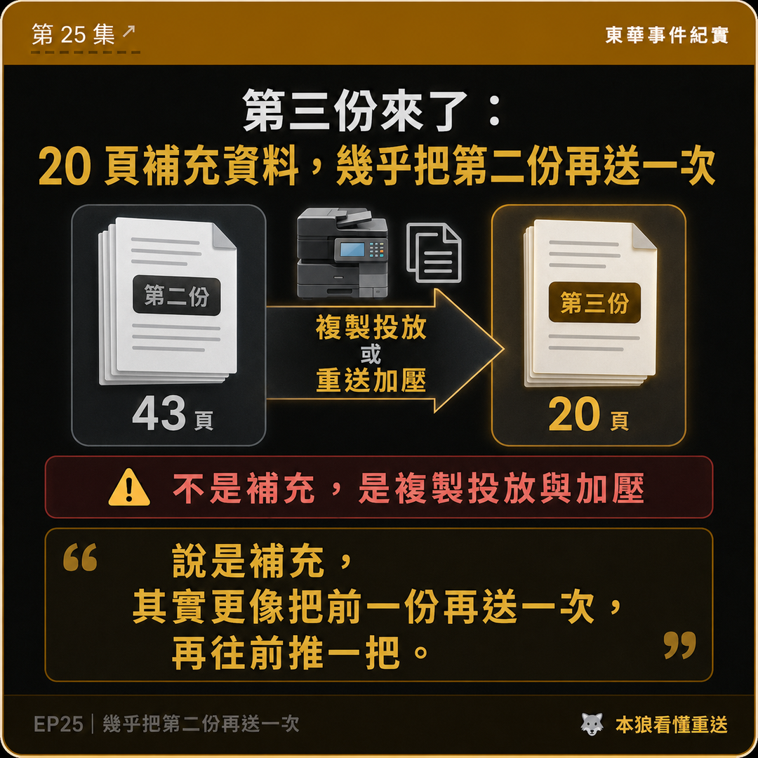 東華事件紀實第25篇結尾梗圖