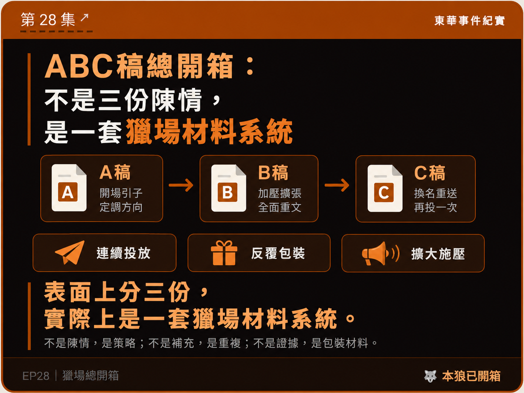 東華事件紀實第28篇結尾梗圖