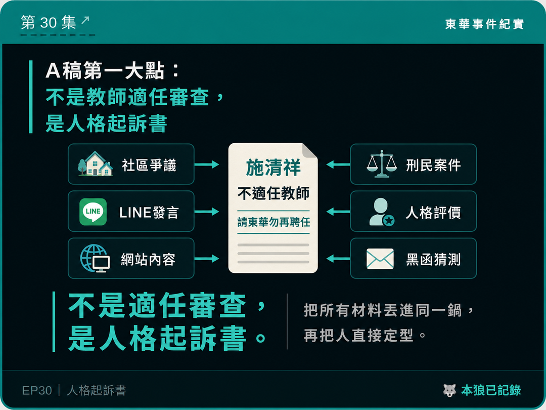 東華事件紀實第30篇結尾梗圖
