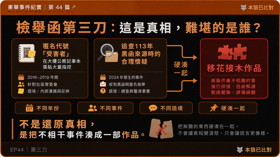 東華事件紀實第44篇結尾梗圖