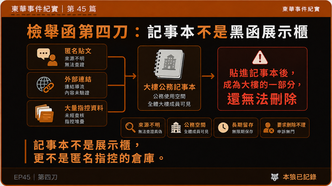 東華事件紀實第45篇結尾梗圖