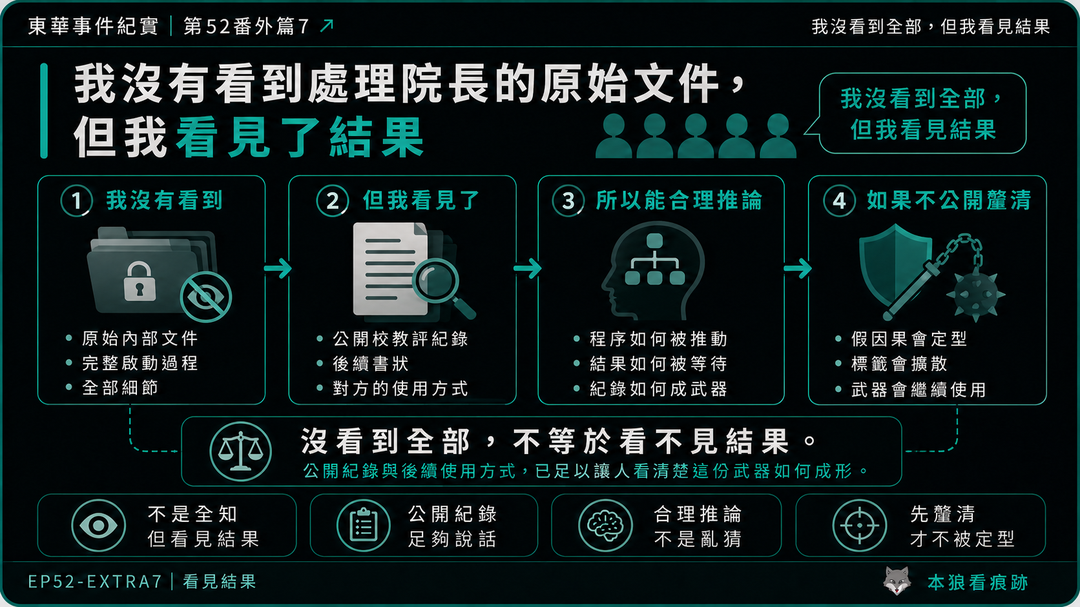 我沒有看到處理院長的原始文件，但我看見了結果｜結尾梗圖
